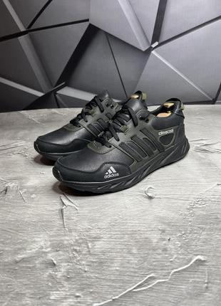 Кросівки adidas колір чорний /хакі