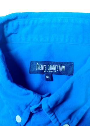 Рубашка джинсовая винтажная french connection size xl 100% coton стан супер