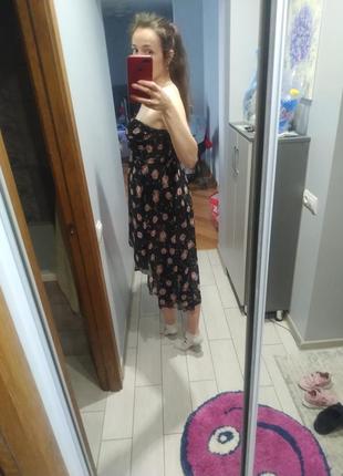 Плаття шифонове з квітковим принтом розмір 40-44