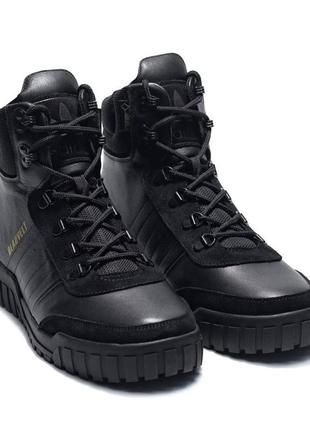 Зимові черевики adidas  leather  чорні