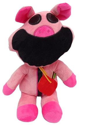 Плюшева іграшка звірята з poppy playtime smiling critters "хрюшка" bambi poppy (pink) 20 см