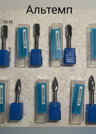 Борфреза 12 mm(12х25х6) форма sа цилиндрическая  по алюминию