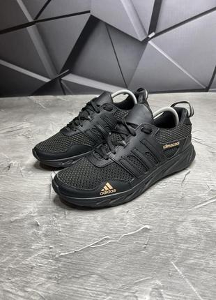 Кросівки літні сітка adidas чорні .