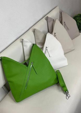 Гарні, стильні сумки(чорна, зелена,біла, беж, темний беж)