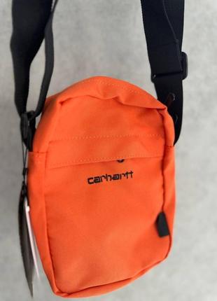 Барсетка мессенджер carhartt оранжевая унисекс