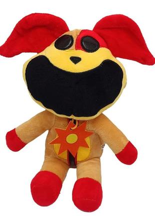 Плюшева іграшка звірята з poppy playtime smiling critters "догдей" bambi poppy (orange) 20 см