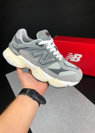 Женские кроссовки new balance 9060 grey 1950 беланс серого цвета