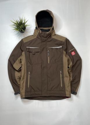 Рабочая куртка зимняя engelbert strauss коричневая m размер