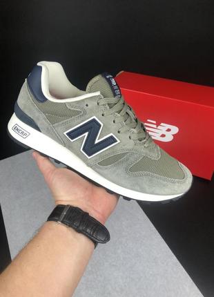 Мужские кроссовки new balance 1300 olive 1950 беланс оливкового цвета