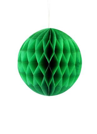 Паперова куля соти 30 см зелений