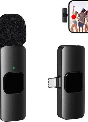 Беспроводной микрофон lavalier для подкаста android video recording type-c  2.4g с ультранизкой задержкой