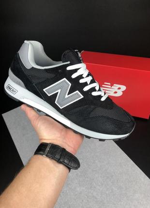 Мужские кроссовки new balance 1300 black grey 1950 баланс черного с серым цветами