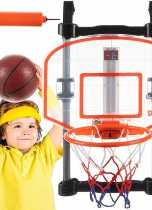 Баскетбольна гра для дітей підвісна з м'ячем та насосом kruzzel (21800)