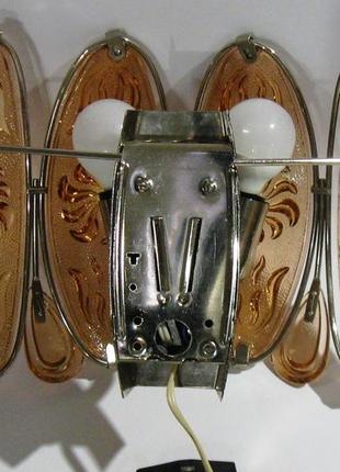 Настенный светильник бра цветное стекло ссср замечательное состояние!!!