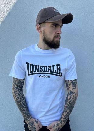 Мужская футболка lonsdale белая