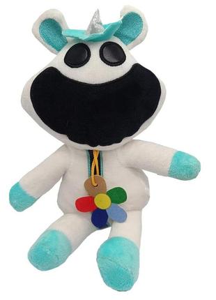 Плюшева іграшка усміхнені звірята з poppy playtime smiling critters "хитрий" bambi poppy(white) 20 см