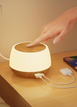 Светодиодная прикроватная лампа ночник с usb-портом 20 вт дляя зарядки телефона