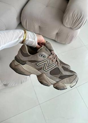 Жіночі кросівки new balance 9060 brown нью беланс коричневого кольору