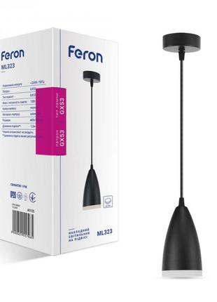 Подвесной светильник feron ml323 черный