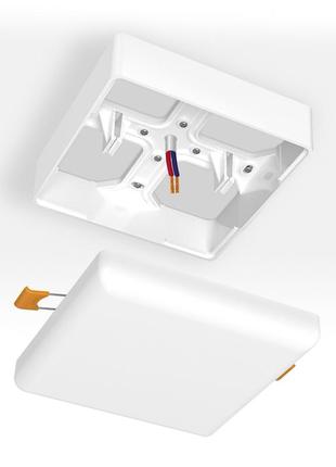 Рамка накладного монтажа безрамочного квадратного светильника videx (vl-dlfs-15sf) предзаказ