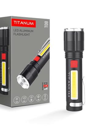 Портативный светодиодный фонарик titanum tlf-t08 700lm 6500k