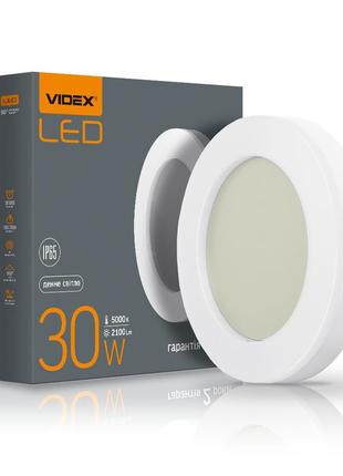 Світлодіодний світильник жкх videx vl-bhfs-305 30w ip65 накладний коло