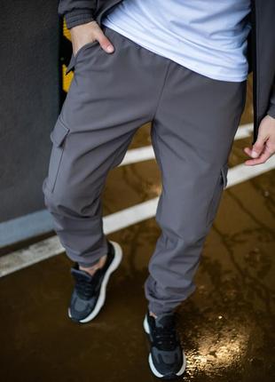 Чоловічі штани softshell "intruder" у сірому кольорі |