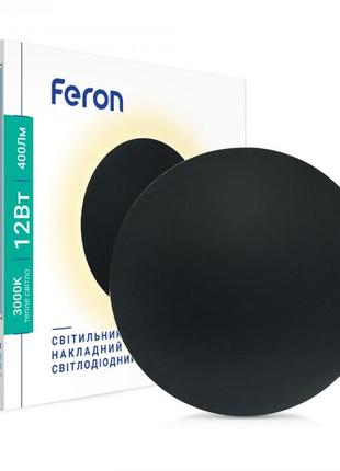 Настінний накладний світлодіодний світильник feron al8100 чорний