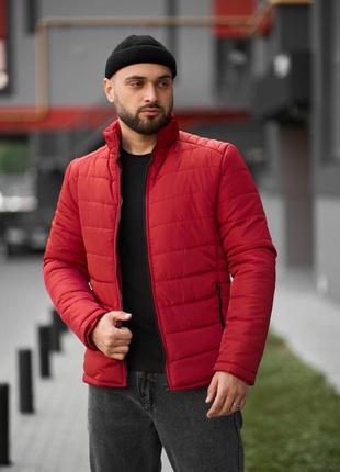 Чоловіча демісезонна куртка memoru у червоному кольорі |