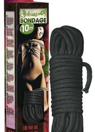 Бондажна мотузка чорна (10м)