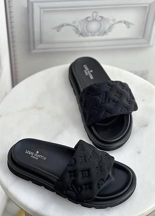 Брендові шльопанці сандалі в стилі lv louis vuitton
