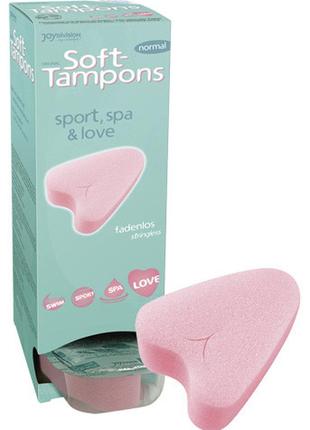 Тампоны soft-tampons normal 10 шт | тампоны для гигиенической безопасности во время секса |