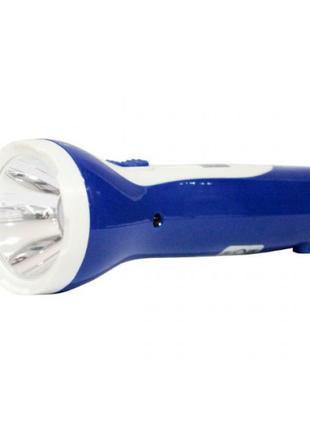 Фонарик аккумуляторный ручной horoz electric pele-1 0,5w синий