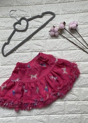 Пишна  рожева спідничка пачка на дівчинку 3 роки