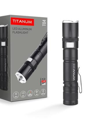 Портативный светодиодный фонарик titanum tlf-t04 300lm 6500k