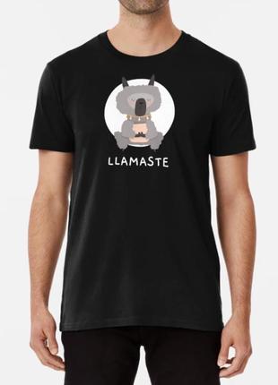 Чоловіча та жіноча футболка з принтом llamaste лама