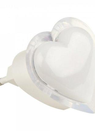 Ночник lemanso сердце желтый 3 led / nl132