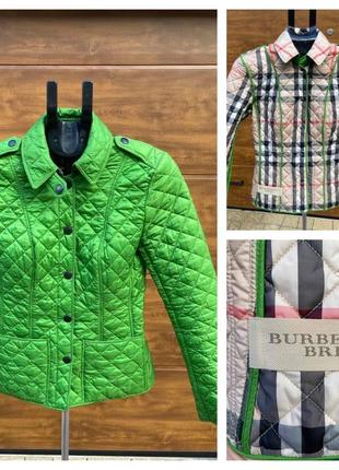 Burberry brit роскошная яркая зеленая куртка блейзер оригинал xs