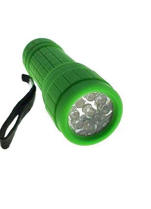 Фонарик карманный ltc ll37 9 led зеленый