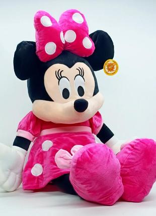 Мягкая игрушка сонечко мышка "минни маус" 75 см в розовом платье 0878-66-33