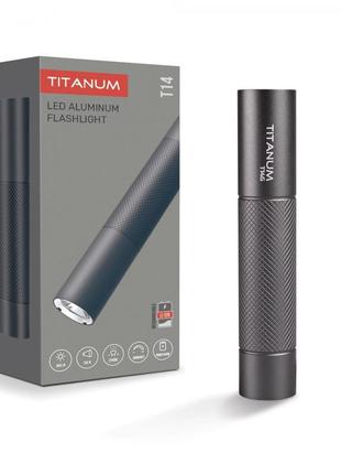 Портативний світлодіодний ліхтарик titanum tlf-t14g 300lm 5000k gray