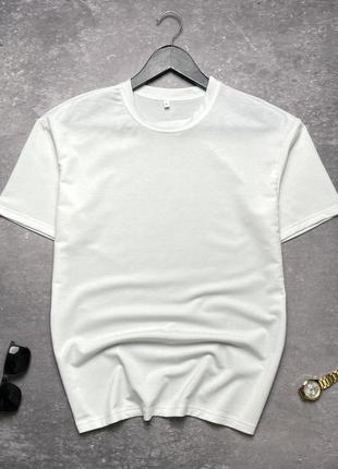Мужская летняя однотонная футболка  loud в белом цвете | стильная мужская футболка