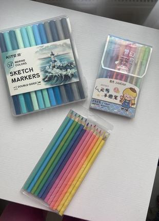 Набор для творчества (фломастеры, ручки, карандаши)