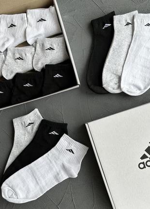 Набор мужских брендовых носков adidas адидас упаковка 9 пар (40-45) |
