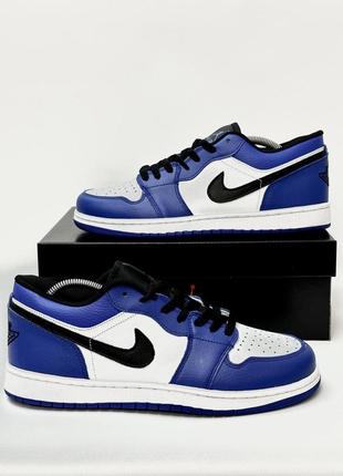 Мужские кроссовки nike air jordan 1 low (blue) ||