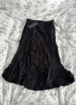 Легкая черная юбка amisu