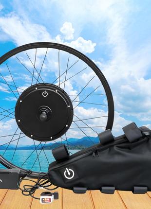 Полный набор велоракета под переднее колесо для сборки электровелосипеда 500 вт 13ah 48v li-ion lg
