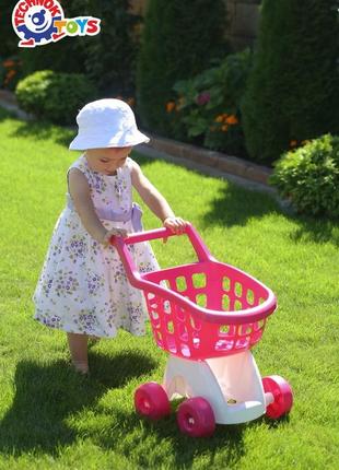 Візок для супермаркету технок 8249 кошик дитячий ігровий набір іграшка для дітей магазин