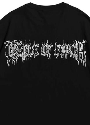 Футболка з принтом cradle of filth cruelty and the beast xxl чорний3 фото