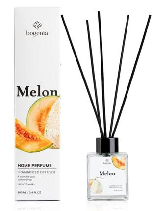 Аромадиффузор парфюмированный bogenia home perfume, №4 (melon), 100 мл